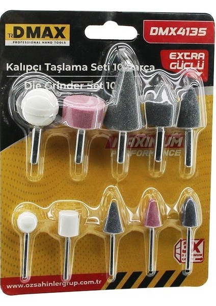 10 Pcs Kalıpcı Taşlama Seti Temizleme - Parlatma - Çapak Alma - Pas Sıyırma (4764)