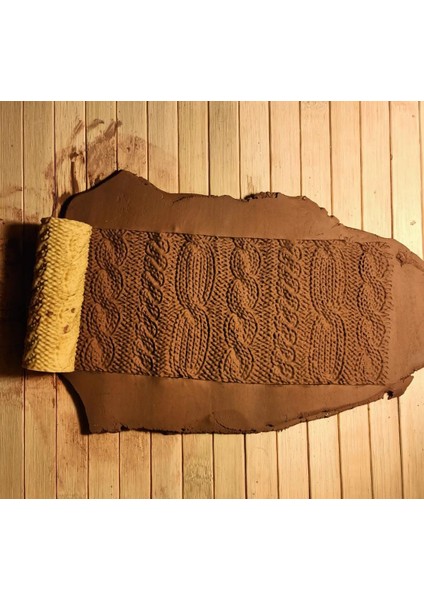 8 cm Örgü Desen Oklavası Doku Rulosu Seramik&polimer Kil Kalıp fiyatları