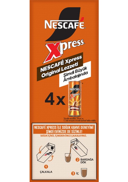 Nescafé Xpress Soğuk Kahve 1lx6 fırsatları