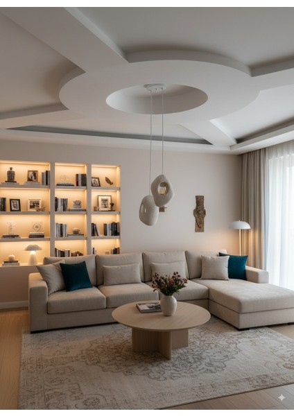 Retro Beton 2 Li Sarkıt Avize Delikli Model