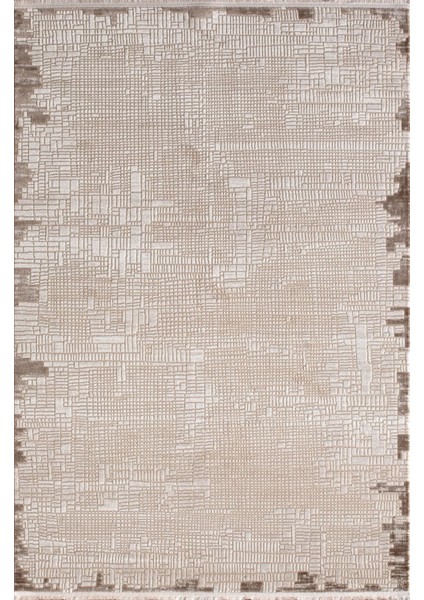 Özel Akrilik Dokuma Bej Renkli Modern Halı Pia Serisi 01117G