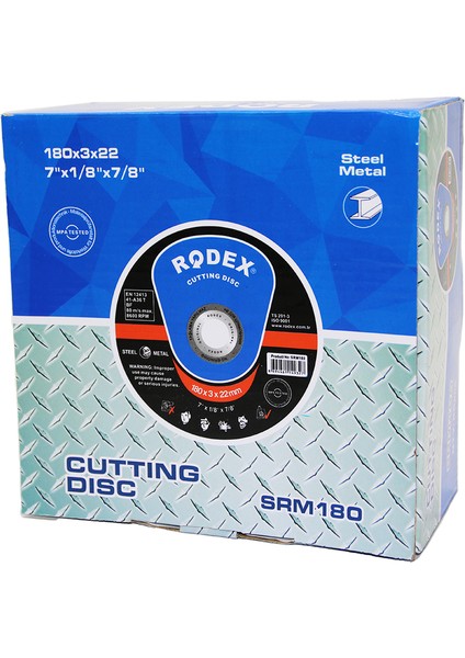 METAL KESİCİ DİSK 180X3X22MM FOR METAL (3791)