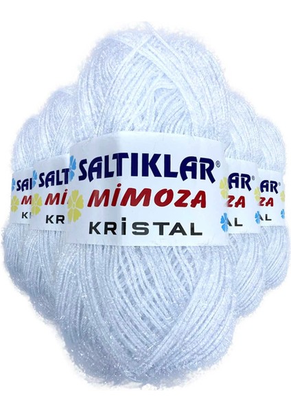 5 Adet Mimoza Kristal Işıltılı Şal Patik Yelek Ipi Optik