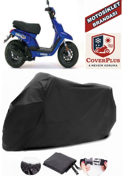 Yamaha Bws 100 Branda Siyah Motosiket Brandası Motor Örtüsü Çadır Su Geçirmez Motosiklet Kılıfı Motor Brandası,lastikli,taşıma Torbalı