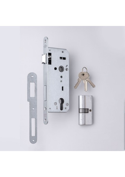 Yale Dış Kapı ve Oda Kapısı Barelli Silindirli Kapı Kolu 45X85 mm 3 Anahtarlı Dayanıklı Metal Kilit fırsatları