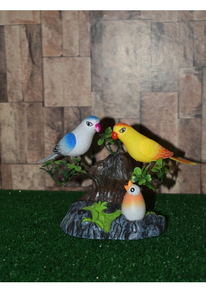 Deprem Kuşu - Hareket Algılayıcı ve Işıklı Elektronik Öten Dekoratif Kuş