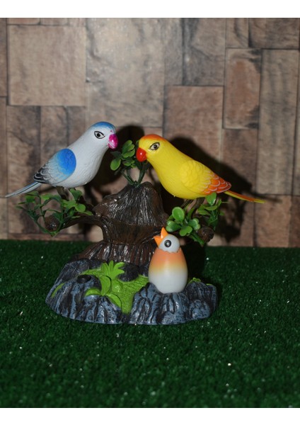 Deprem Kuşu - Hareket Algılayıcı ve Işıklı Elektronik Öten Dekoratif Kuş modelleri