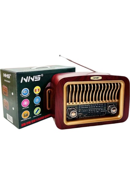 Buffer® Taşınabilir Klasik Am/fm/sw Transistör Retro Nostaljik Radyo USB Şarjlı