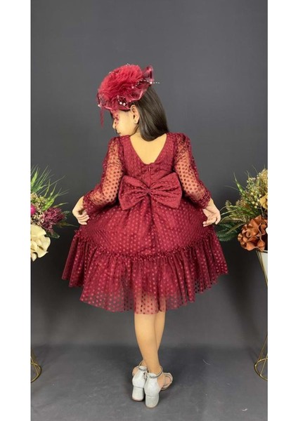 Katkat Prenses Dantel Tokalı Kız Çocuk Elbise MNK0306 modelleri