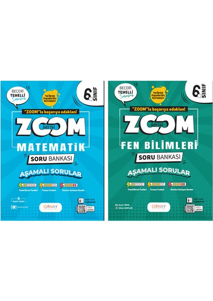 6. Sınıf Zoom Serisi Matematik Fen Bilimleri Soru Bankası Seti 2026 Güncel Basım