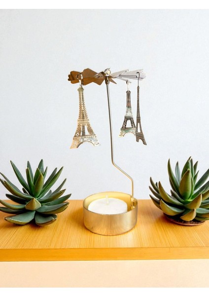 Isı ile Dönen Mumluk – Eyfel Kulesi Modeli, Dekoratif Metal fırsatları