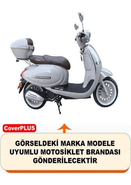 Arora Ar 50 Cappuccino Branda Siyah Arka Çanta Uyumlu(Topcase) Motosiket Brandası Motor Örtüsü Çadır Su Geçirmez Motosiklet Kılıfı Motor Brandası,lastikli,taşıma Torbalı fiyatları