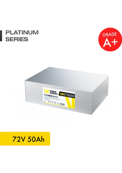 72V 50Ah LiFePO4 Platinum Series Bluetooth'lu Lityum Demir Fosfat Akü modelleri