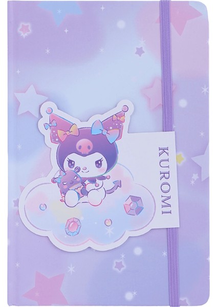 Sanrio Lisanslı A5 Lastikli Ciltli Defter (80 Yaprak) - Kuromi