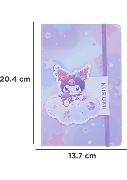 Sanrio Lisanslı A5 Lastikli Ciltli Defter (80 Yaprak) - Kuromi fiyatları