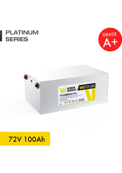 72V 100Ah LiFePO4 Platinum Series Bluetooth'lu Lityum Demir Fosfat Batarya modelleri
