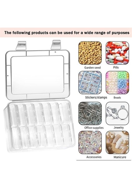 15 Adet Küçük Şeffaf Pp Boncuk Saklama Kabı ve Organizatör Şeffaf Kutular Takı Için Menteşeli Kapaklı (Yurt Dışından) indirimleri
