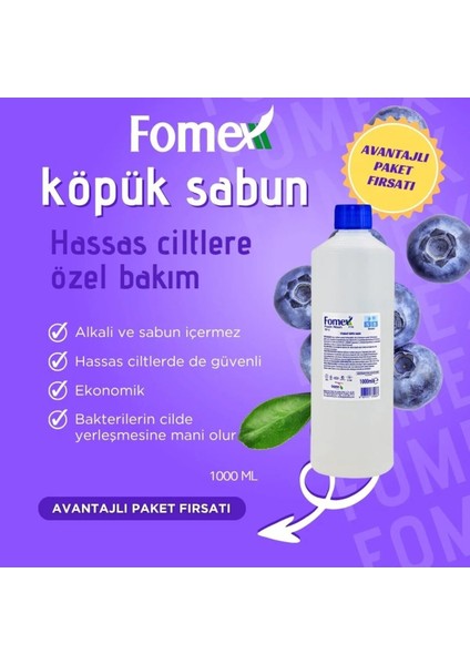 F401 Köpük Sabun 500 ml Pompalı 6 Adet +F109 Köpük Sabun 1000 ml fiyatları