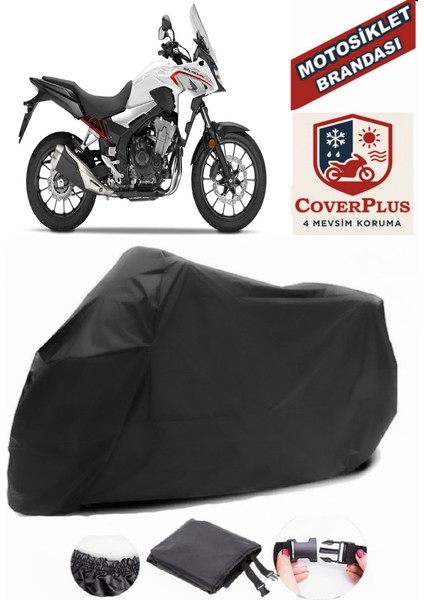 Honda NX500 Branda Siyah Motosiket Brandası Motor Örtüsü Çadır Su Geçirmez Motosiklet Kılıfı Motor Brandası,lastikli,taşıma Torbalı