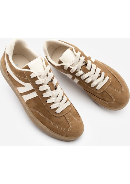 Kadın Sneaker Bağcıklı Düz Taban Spor Ayakkabı Tiyone