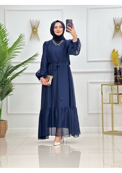 Kadın Tesettür Abiye Elbise
