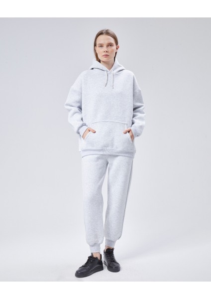 Paçası Dikiş Detaylı Şardonlu Üç Iplik Eşofman Takım