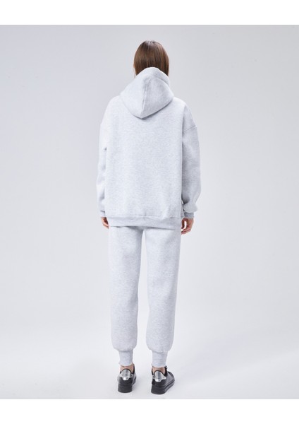 Paçası Dikiş Detaylı Şardonlu Üç Iplik Eşofman Takım