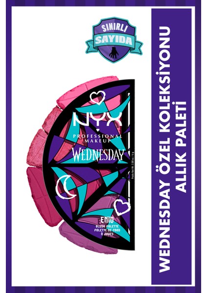 Wednesday Özel Koleksiyonu 4'lü Allık Paleti