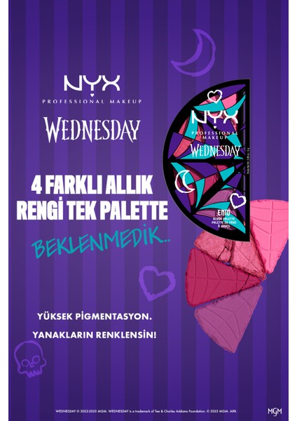 Wednesday Özel Koleksiyonu 4'lü Allık Paleti indirimleri