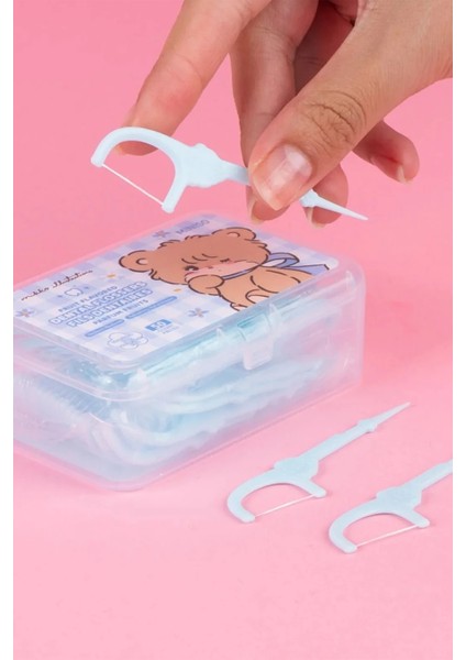 Mikko Lisanslı Kürdan Tipi Diş Ipi (50 Adet) - Limon Frezya fiyatları