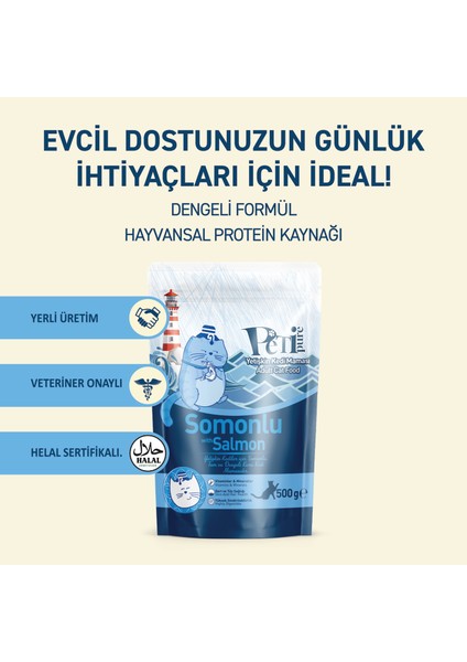 Somonlu Kuru Yetişkin Kedi Maması 500 Gr fiyatları
