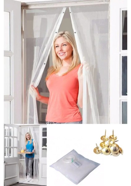 Mıknatıslı Kapı Sinekliği Tül Perde 105 x 205 cm (3791) indirimleri