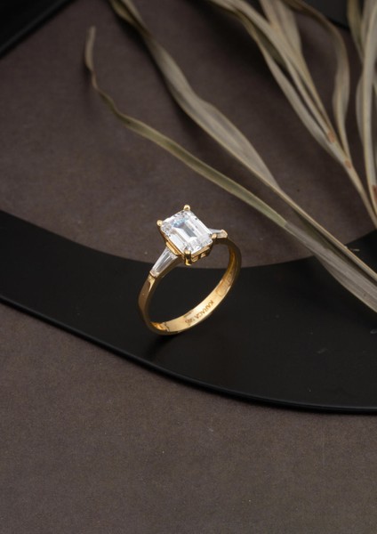 14 Ayar Altın Tria Baget Yüzük fırsatları