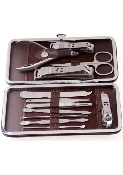 Çantalı Manikür Pensi Profesyonel ve Manikür Pedikür Seti 13 Parça Tırnak Eti İtici Ve Cımbız (3791) fırsatları
