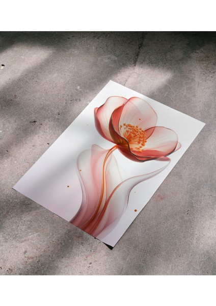 Çerçevesiz Poster Kırmızı Çiçek Temalı, Dijital Baskı Kırmızı Çiçek Poster,i Ofis, Salon Dekorasyon Poster indirimleri