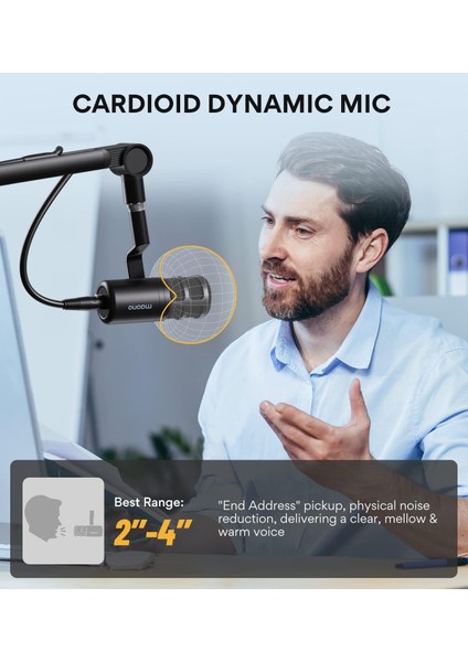 PD100 Podcast Dinamik Xlr Mikrofon Seti