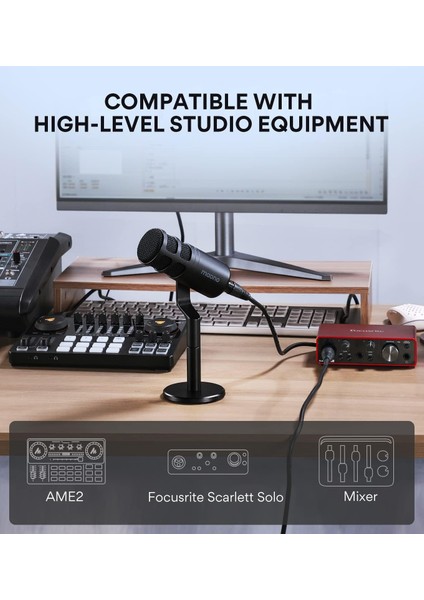 PD100 Podcast Dinamik Xlr Mikrofon Seti