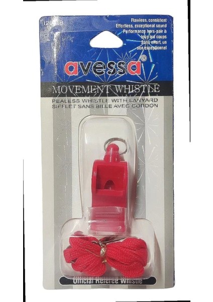 Dk-10 120 Desibel Ipli Kırmızı Düdük