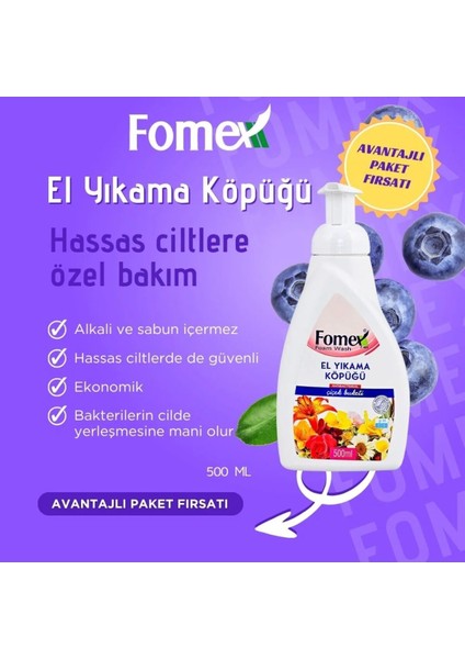 F401 Köpük Sabun 500 ml Pompalı 6 Adet fiyatları