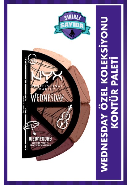 Wednesday Özel Koleksiyonu 4'lü Kontür Paleti