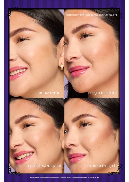 Wednesday Özel Koleksiyonu 4'lü Kontür Paleti modelleri