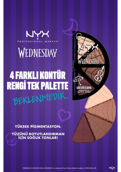 Wednesday Özel Koleksiyonu 4'lü Kontür Paleti indirimleri