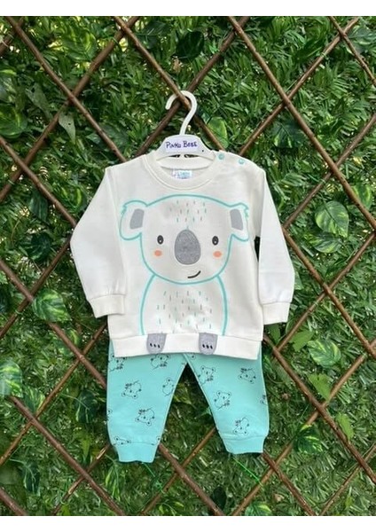 Kız Bebek Koala Desenli 2 Iplik Mevsimlik Alt & Üst Takım 18-24 Ay fiyatları