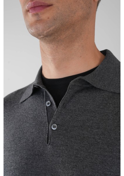 Tr 24201 Düğmeli Polo Yaka Triko Antrasıt TR24K24201_D58 modelleri