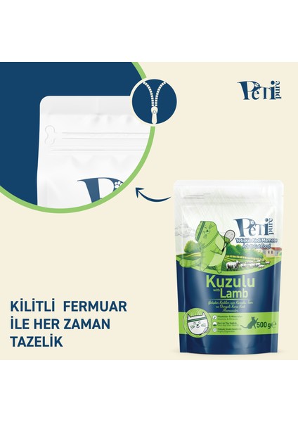 Kuzulu Kuru Yetişkin Kedi Maması 500 Gr fırsatları