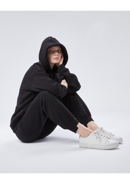 Paçası Dikiş Detaylı Şardonlu Üç Iplik Eşofman Takım