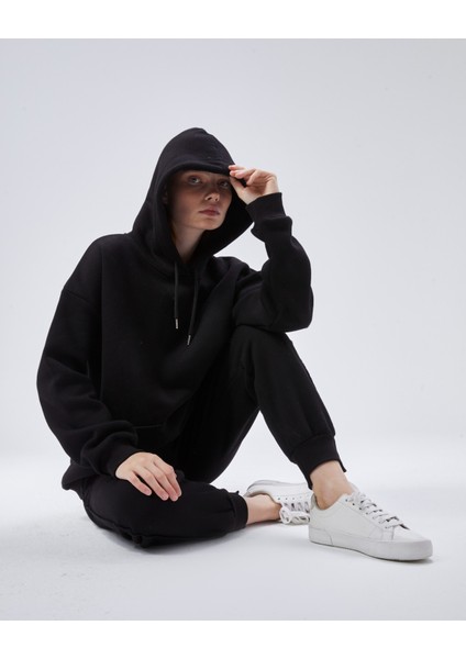 Paçası Dikiş Detaylı Şardonlu Üç Iplik Eşofman Takım