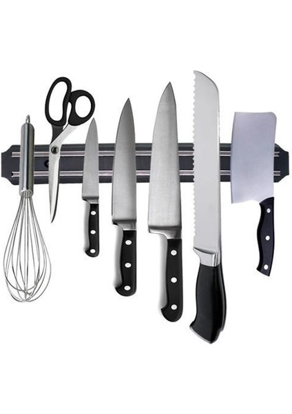 ® Mıknatıslı Paslanmaz Duvar Bıçak Askısı Standı 33 cm Aparat