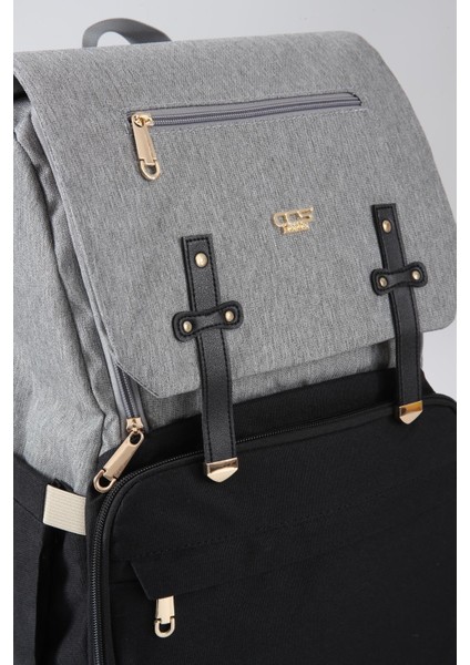 Bej-Siyah Unisex Sırt Çantası Ccs London 51768 indirimleri