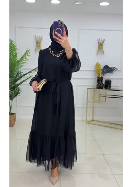 Kadın Tesettür Abiye Elbise